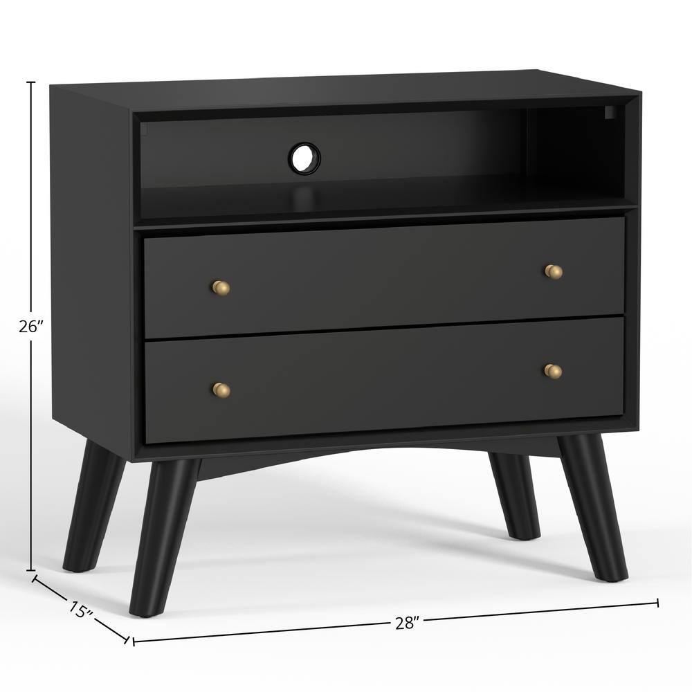 Williams 2-Drawer Nightstand with Shelf
