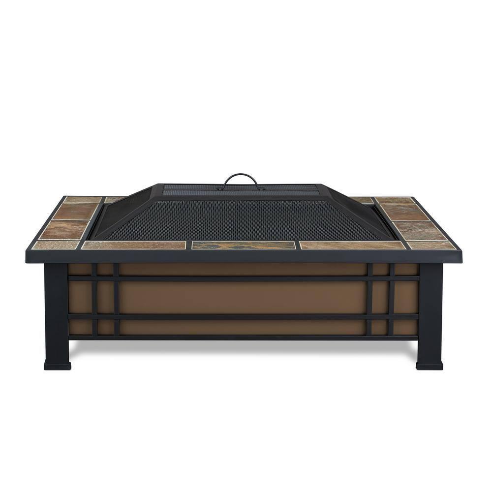 Hamilton Steel Wood Burning Fire Pit Table