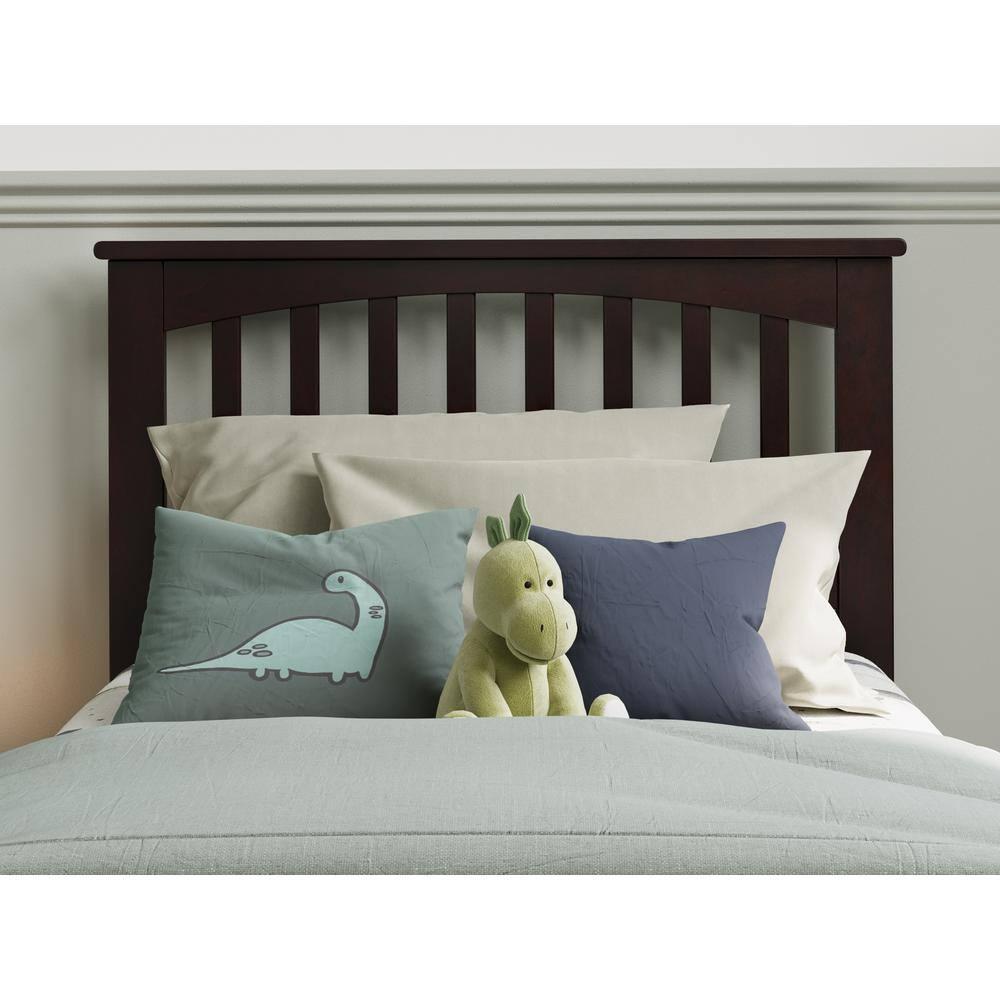 AFI Furnishings Mission Twin Headboard with Turbo Charger in Espresso