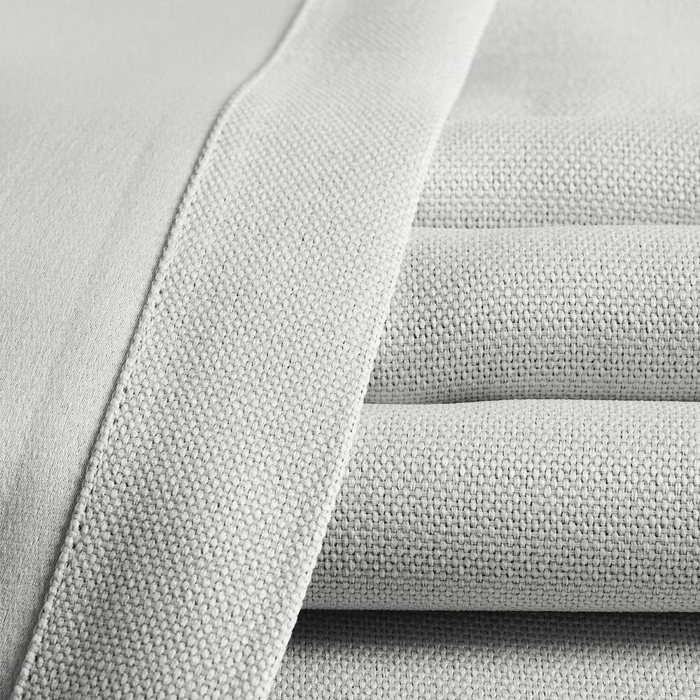 HPD Half Price Drapes Oyster Faux Linen Room Darkening Curtains for Bedroom & Living Room Curtains (1 Panel), Door & Window Curtains 84 inches long, Rod Pocket Curtains & Drapes, 100W X 84L