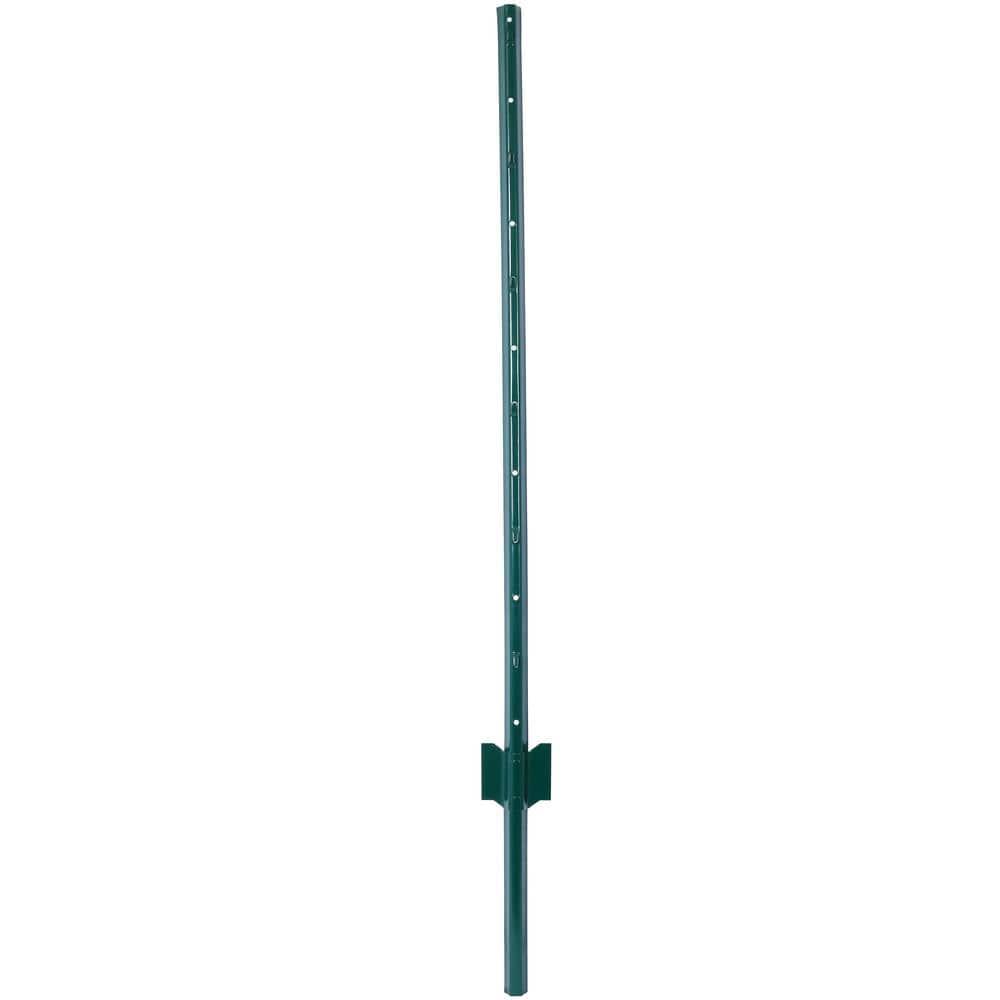 Fence Posts 4Feet - 10Pack, Heavy Duty Metal Fence Post with U-Channel, Steel Fence U-Post for Holding Garden Wire Fence, Corner Anchor Posts etc.