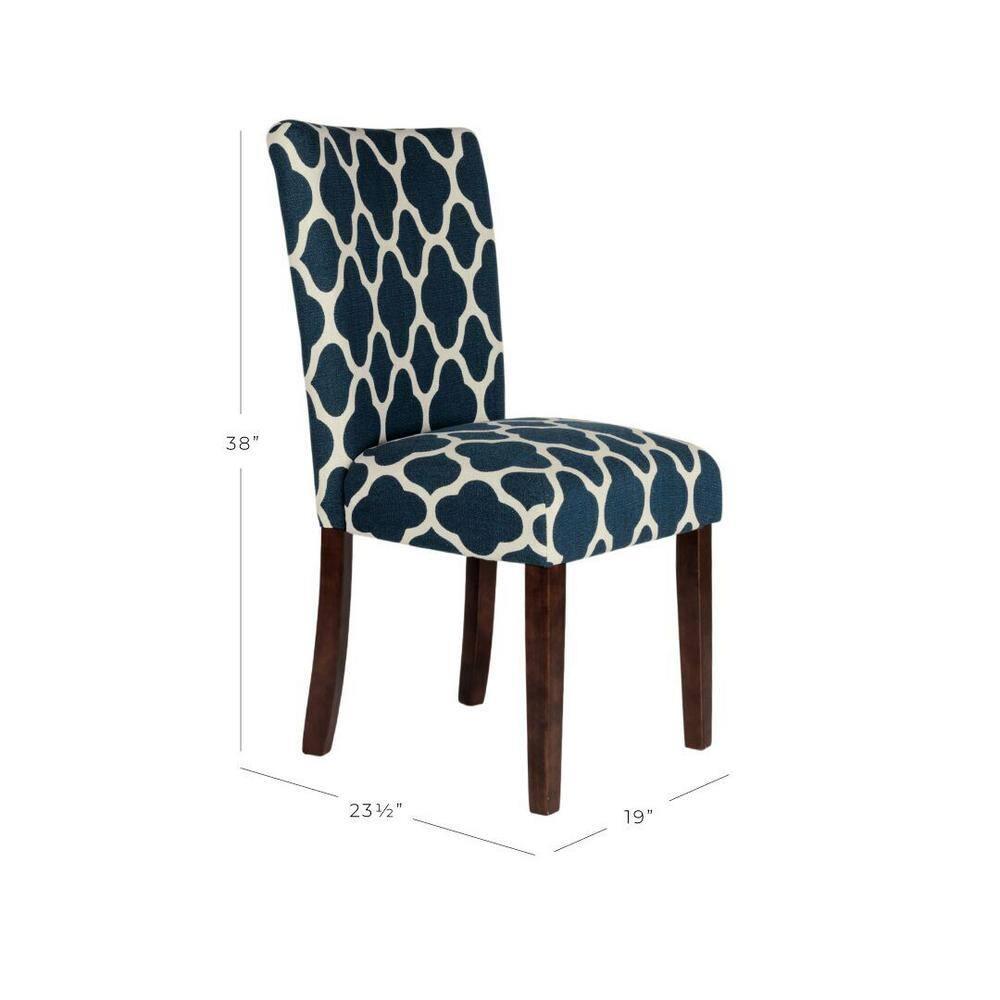HomePop Parsons Dining Chairs (Set of 2), Quatrefoil