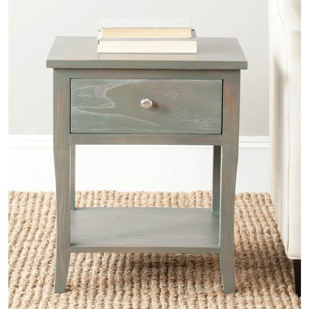 Coby Nightstand with Storage - Ash Grey - Safavieh.
