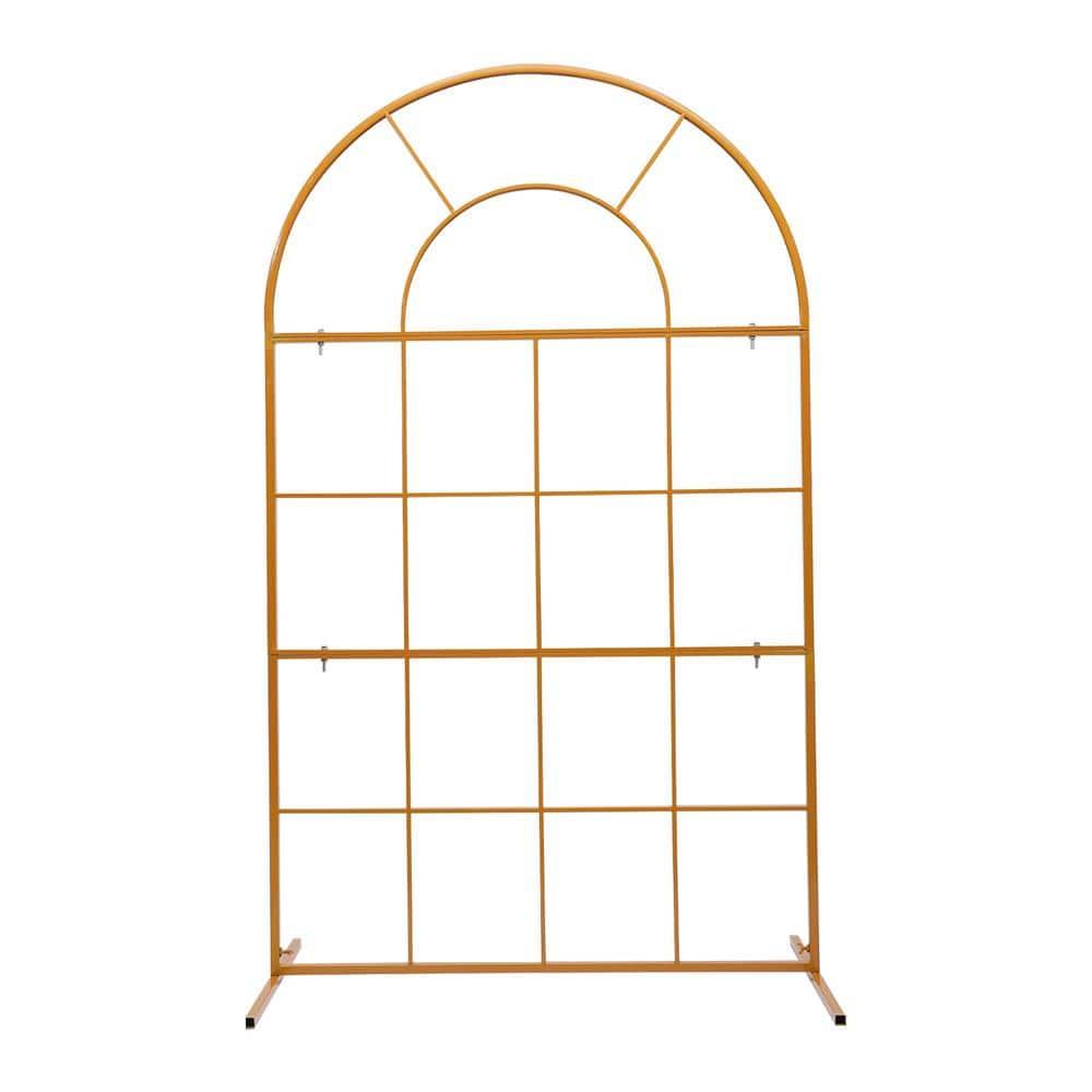 Wedding Arch Balloon Arch Stand 78.74in Backdrop Stand for Parties Birthday Wedding Christmas Door Frame Flower Stand Rack Garden Arch Gold Wedding Arch for Ceremony