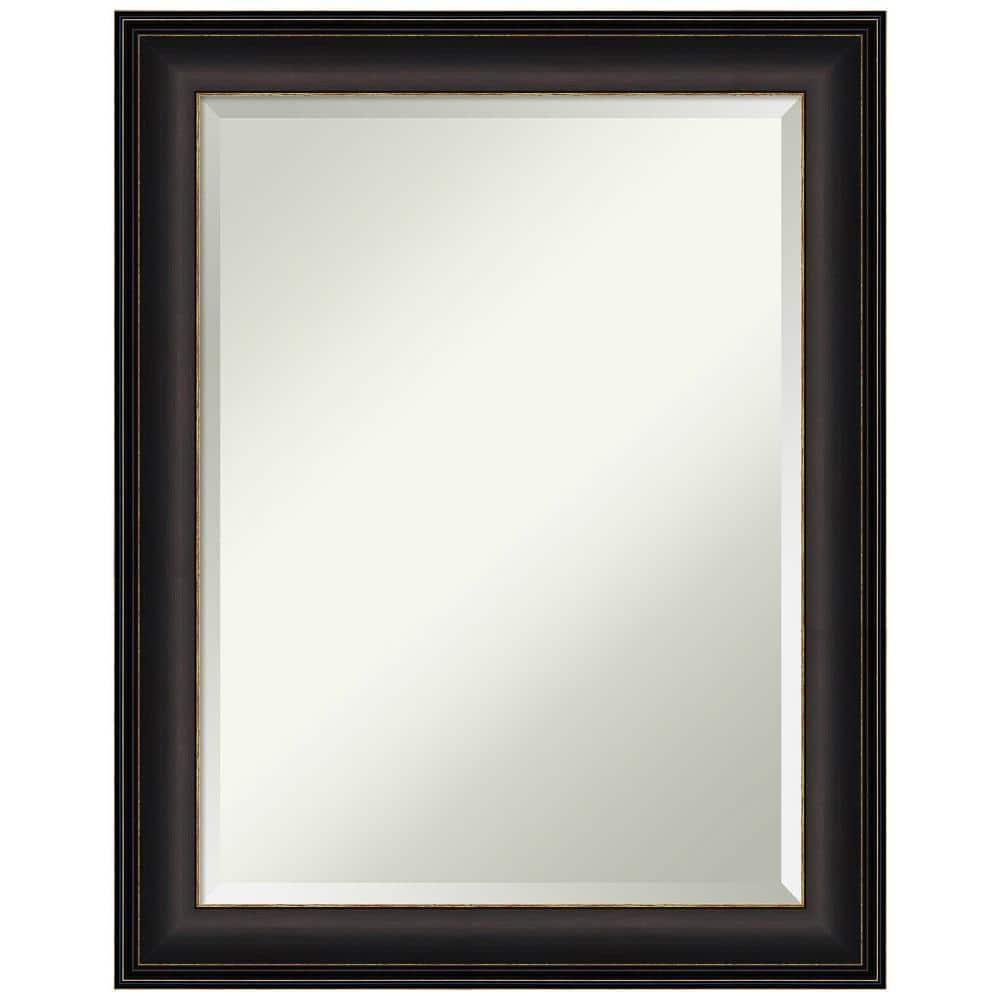 22" x 28" Trio Oil Rubbed Framed Bathroom Vanity Wall Mirror Bronze - Amanti Art: Modern Rectangle, Beveled Glass, Wall Mount
