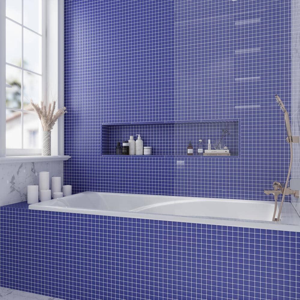 Apollo Tile 11.8" X 11.8" Matte Finished Glass Mosaic Tile