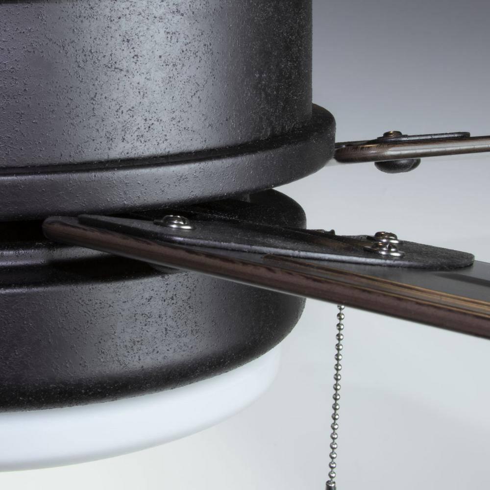 P2574-8030K-Progress Lighting-Whirl - Wide - Ceiling Fan - 1 Light - Damp Rated in Transitional style - 60 Inches wide by 15.88 Inches high-Forged