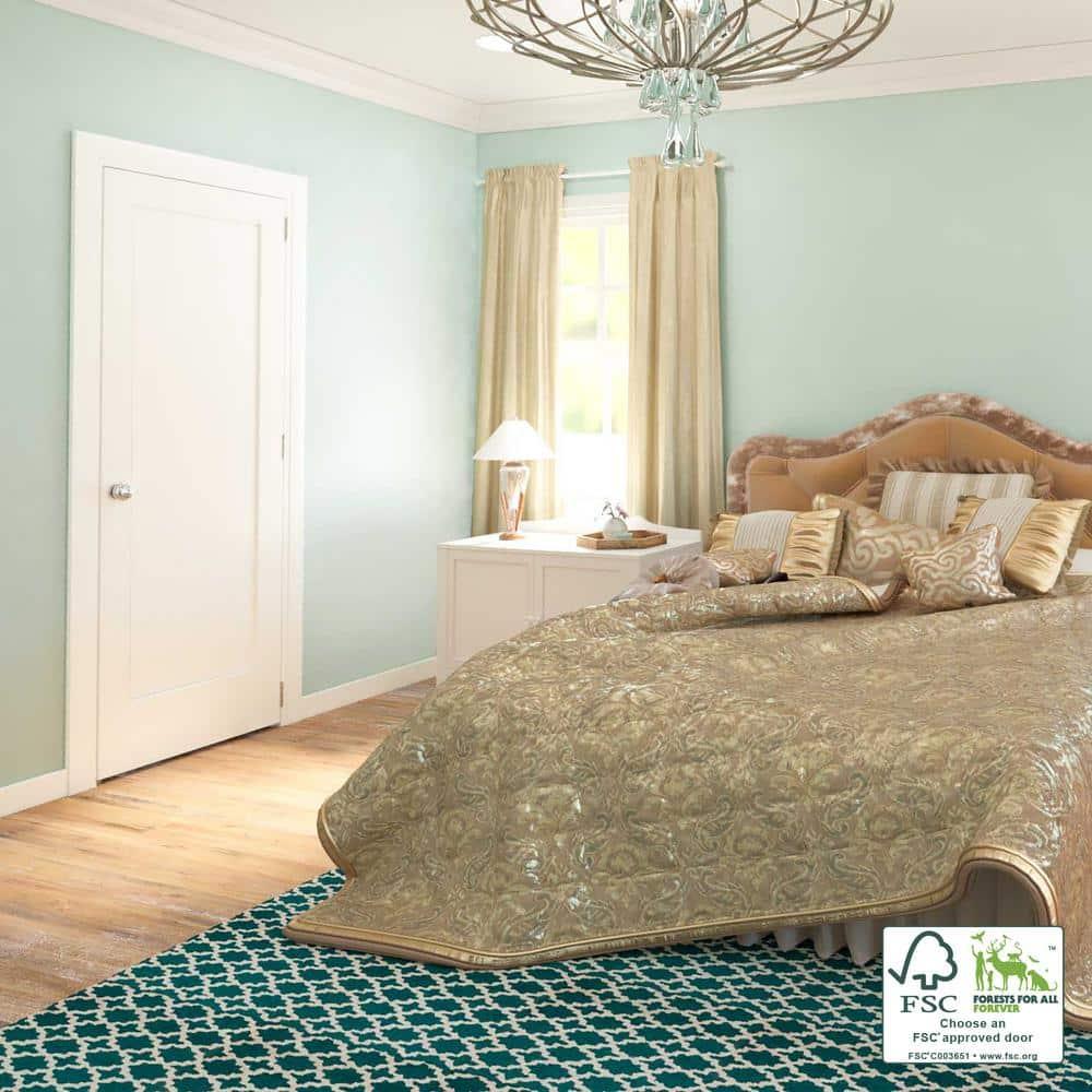 80'' Solid Wood Paneled Slab Door