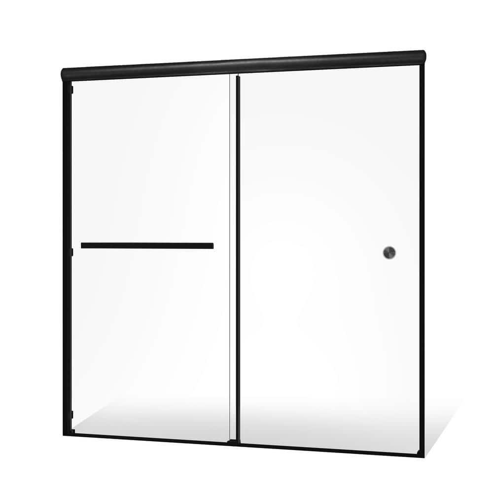 44" - 48" W 70" H Double Sliding Semi-Frameless Shower Door