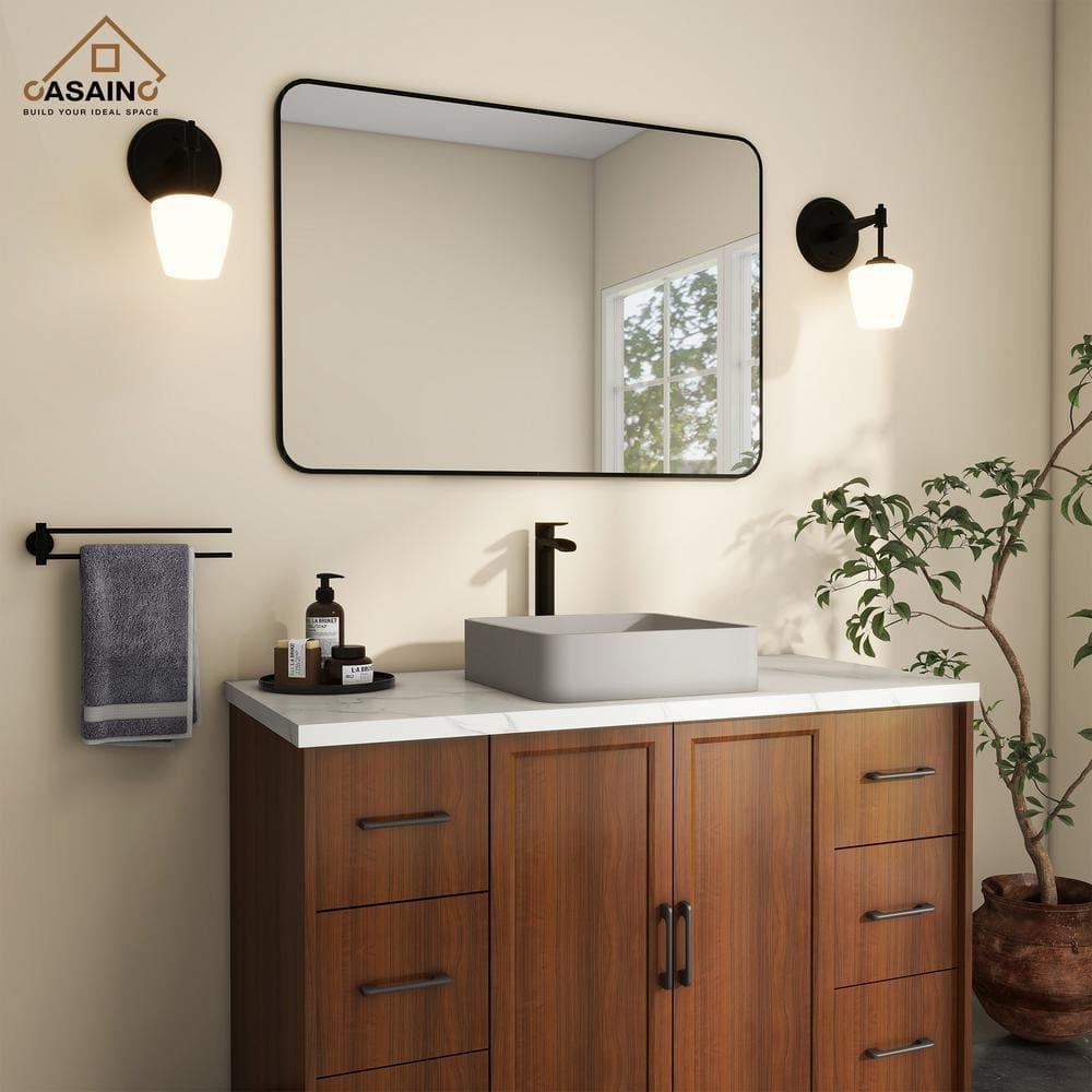 CASAINC CASAINC Maple 15.35'' Concrete Square Bathroom Sink CA-VS1020-TC