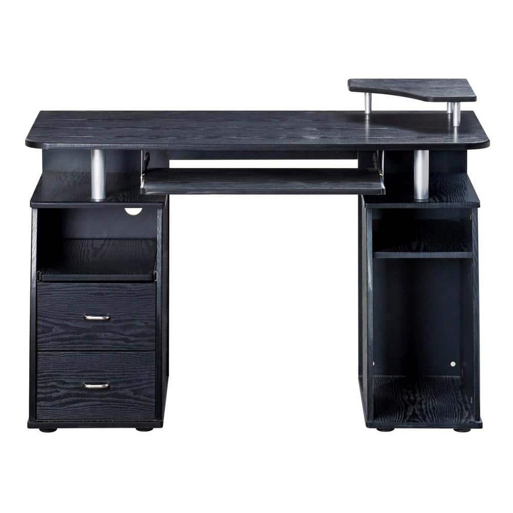 Techni Mobili Complete Computer Workstation Desk with Storage, Espresso RTA-8211-ES18