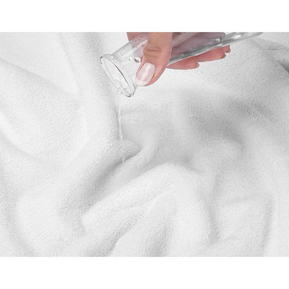 American Soft Linen Salem 4 Pack Washcloth Set, 100% Cotton Washcloth Hand Face Towels for Bathroom and Kitchen, White