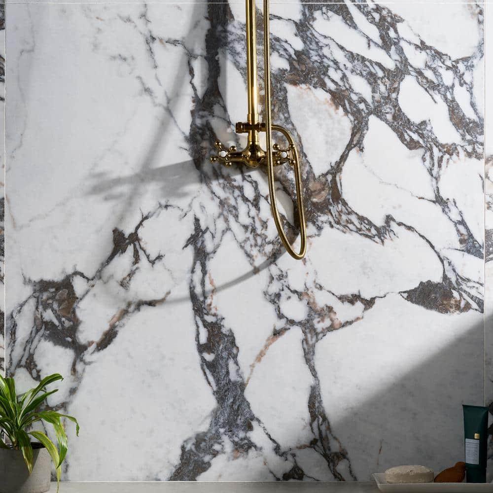 Bond Tile Signature 47.24 In. X 47.24 In. Marble Look Satin Porcelain Floor And Wall Tile (30.98 Sq. Ft. / Case)