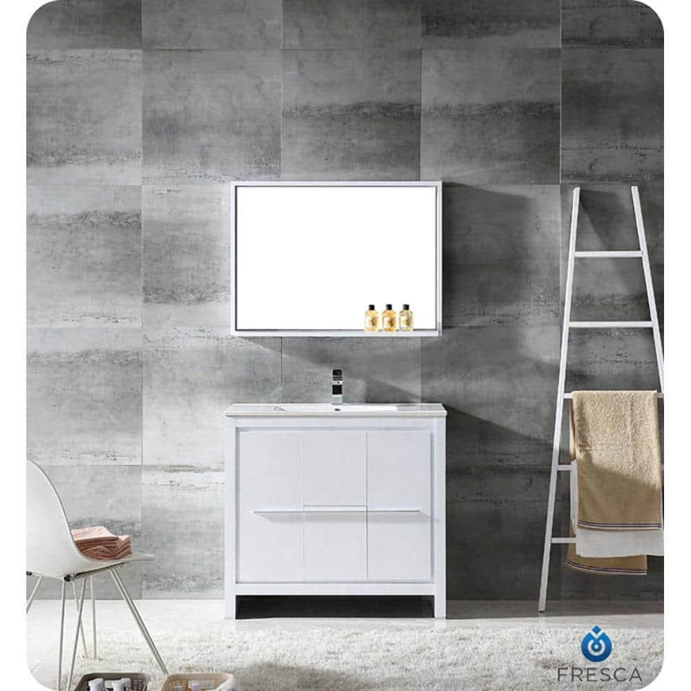 Fresca Allier 36" Free-Standing Single Sink Modern Bathroom Vanity Set