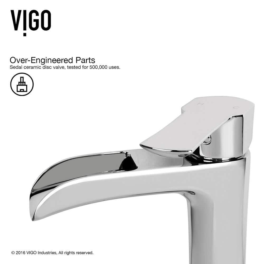 Niko 11" H Single Handle Vessel Sink Bathroom Faucetwith Pop-up Drain
