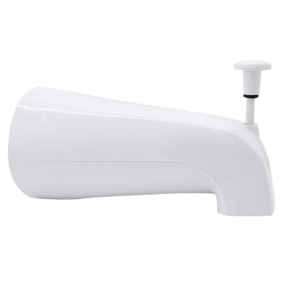 5-1/4" Reach Wall Mount Tub Spout with Front Diverter
