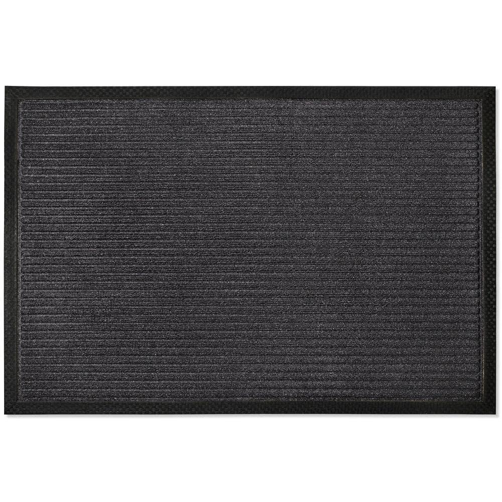 Envelor Front Door Mat Indoor Outdoor Entrance Doormat Non Slip Durable Floor Mat for Entry Mat Kitchen Rugs Home Decor Rugs Heavy Duty Mat Welcome Mat, 24 x 36 Inches, Black