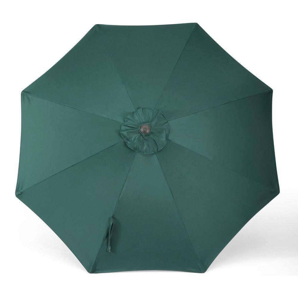 Westin Outdoor 9 Ft Patio Market Umbrella with Tilt & Crank, Dark Green