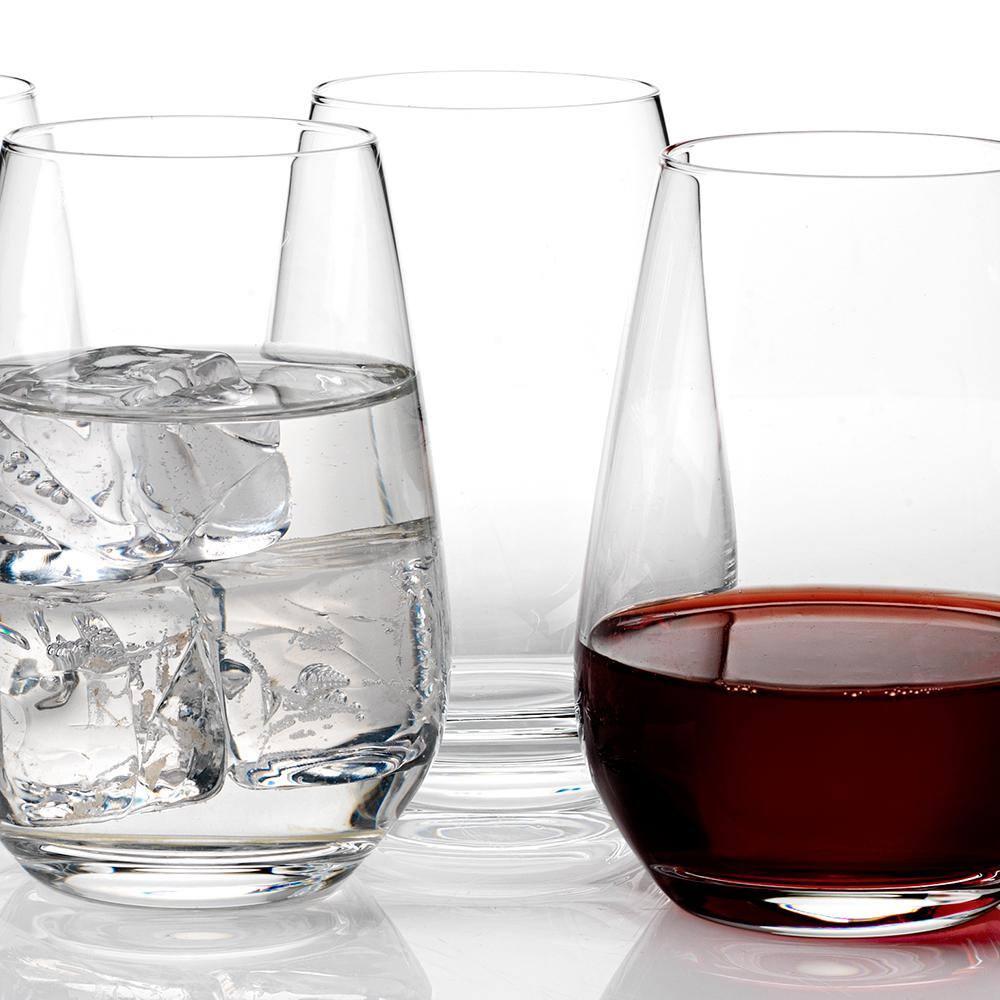 vivo by Villeroy & Boch Group Vivo by Villeroy & Boch Group Voice Set/4 Stemless Lead Free Crystal 13.5 oz All Purpose Glasses (Set of 4)