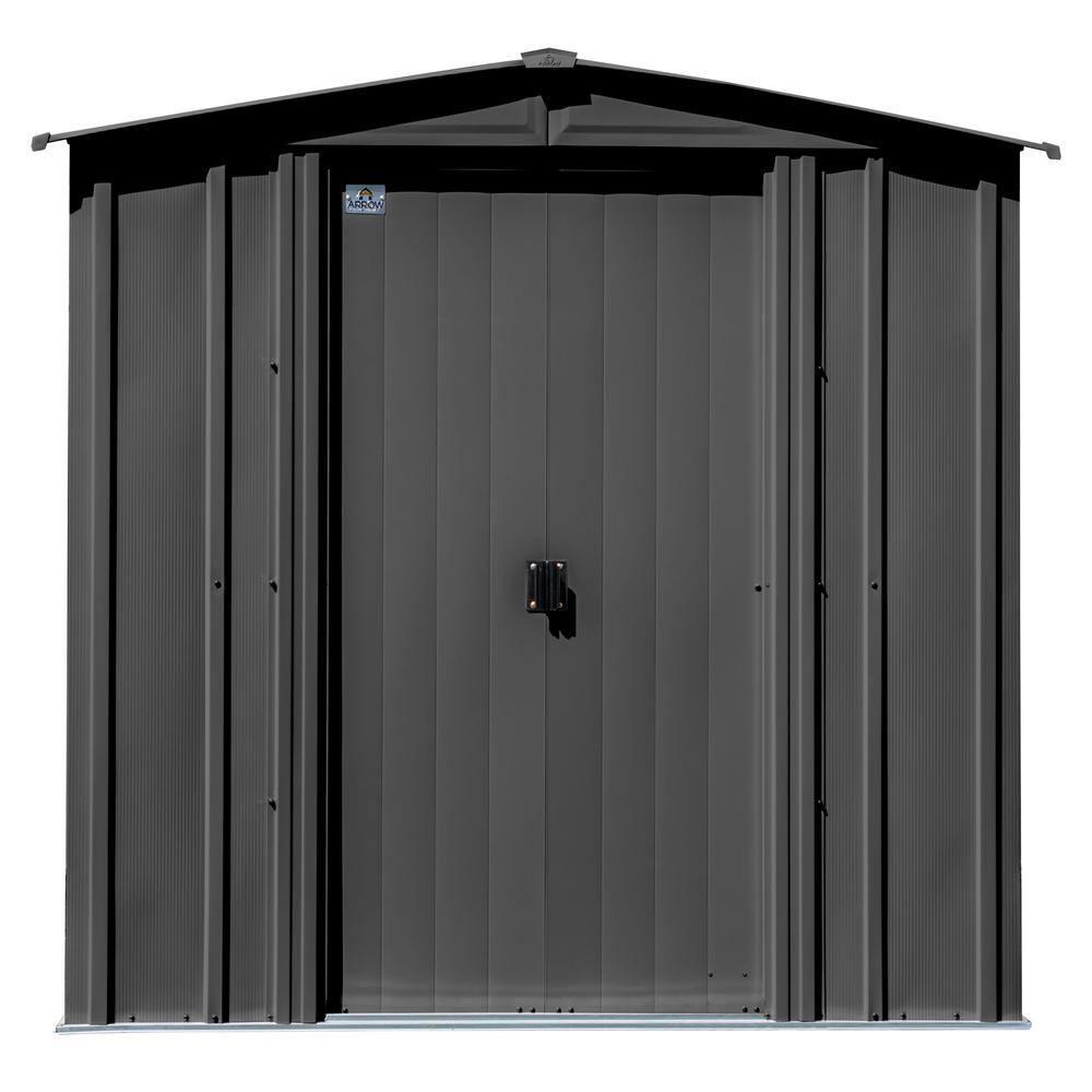 Arrow 6 ft. W x 5 ft. D Galvanized Steel Storage Shed