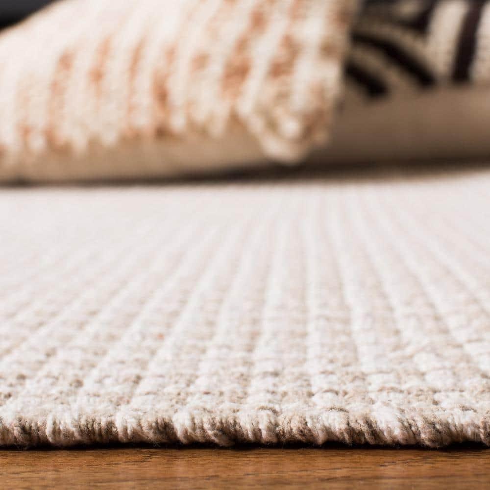 Montauk MTK340 Hand Woven Indoor Accent Rug - Ivory/Grey - 4'x4' - Safavieh