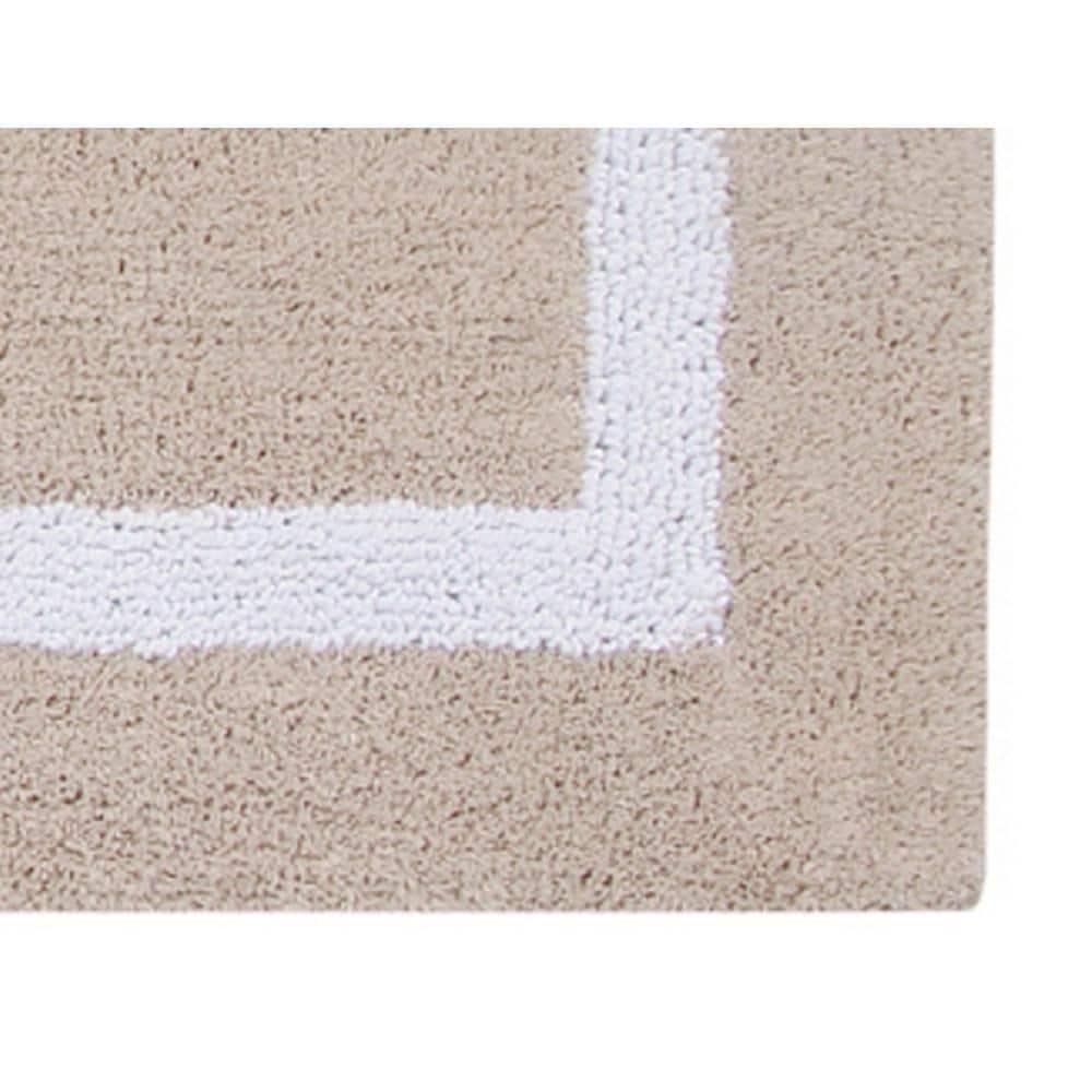 Highland Dunes Widman 100% Cotton Tufted Reversible Bath Rug Super Absorbent, Machine Washable Bathroom Rug