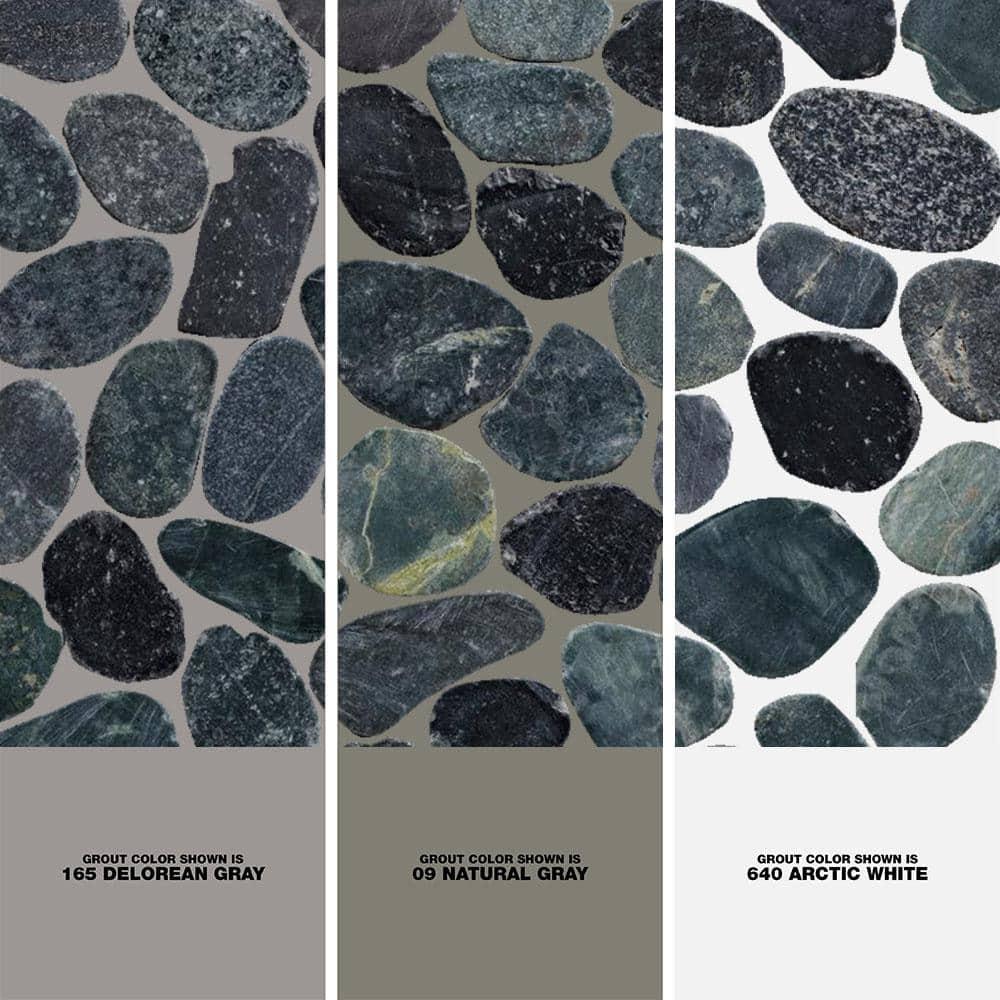Sliced Pebble Mosaic Wall & Floor Tile