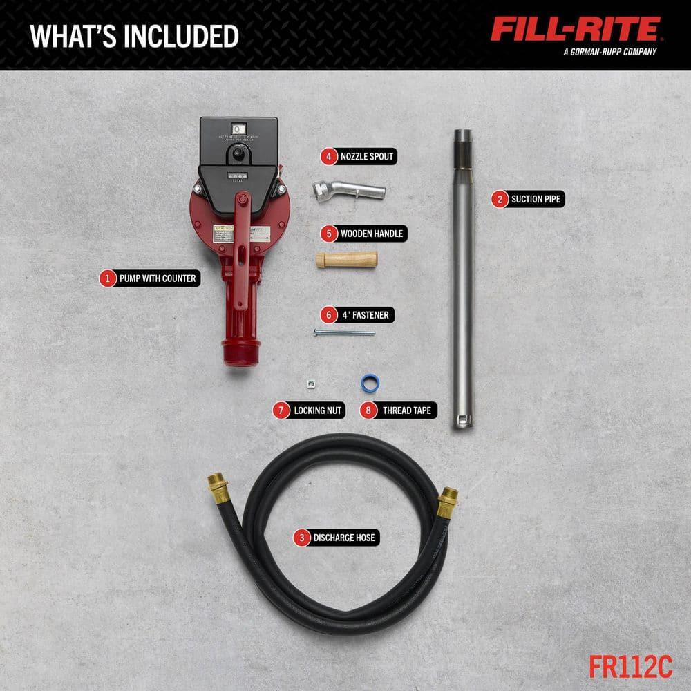 Fill-Rite Hand Drum Pump,Rotary,13 oz. per stoke HAWA FR112AC