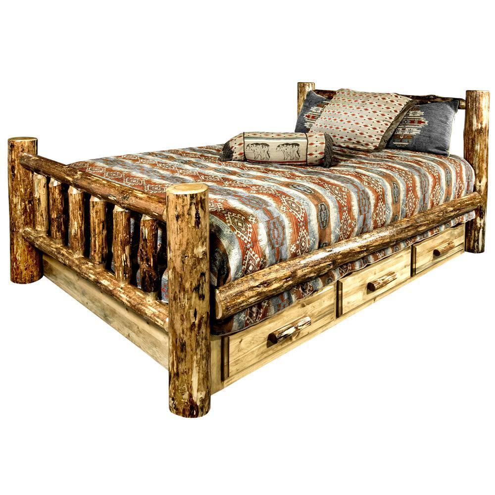 Glacier Country Collection California King Bed w/ Storage