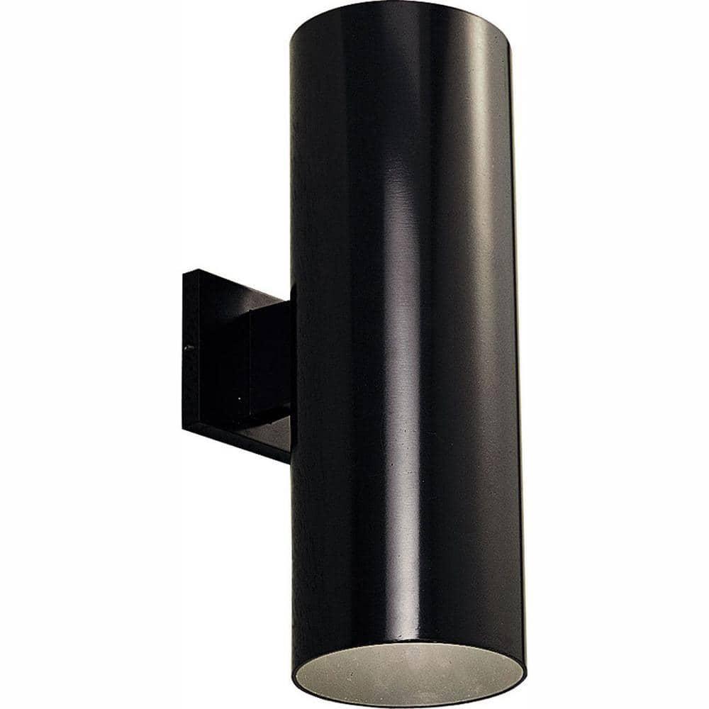 Progress Lighting, Cylinders Collection, 2-Light Wall Light, Antique Bronze, Porcelain Shade