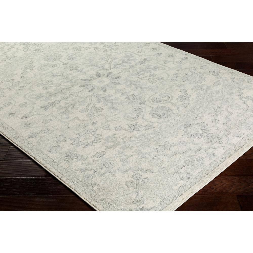 Livabliss Harput Vintage Medallion Area Rug,2' x 2'11",Light Grey