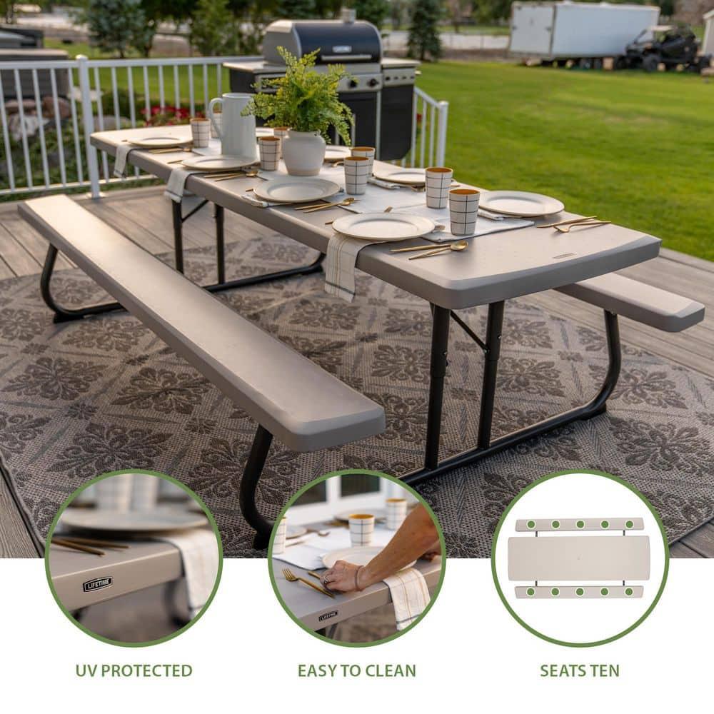 Lifetime 8 - Person Rectangular Outdoor Dining Set