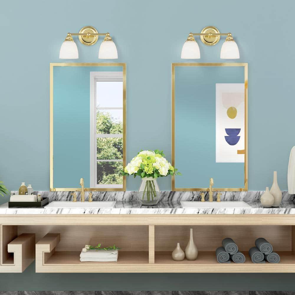Livex Lighting Somerville 2 - Light Vanity in  Polished Brass
