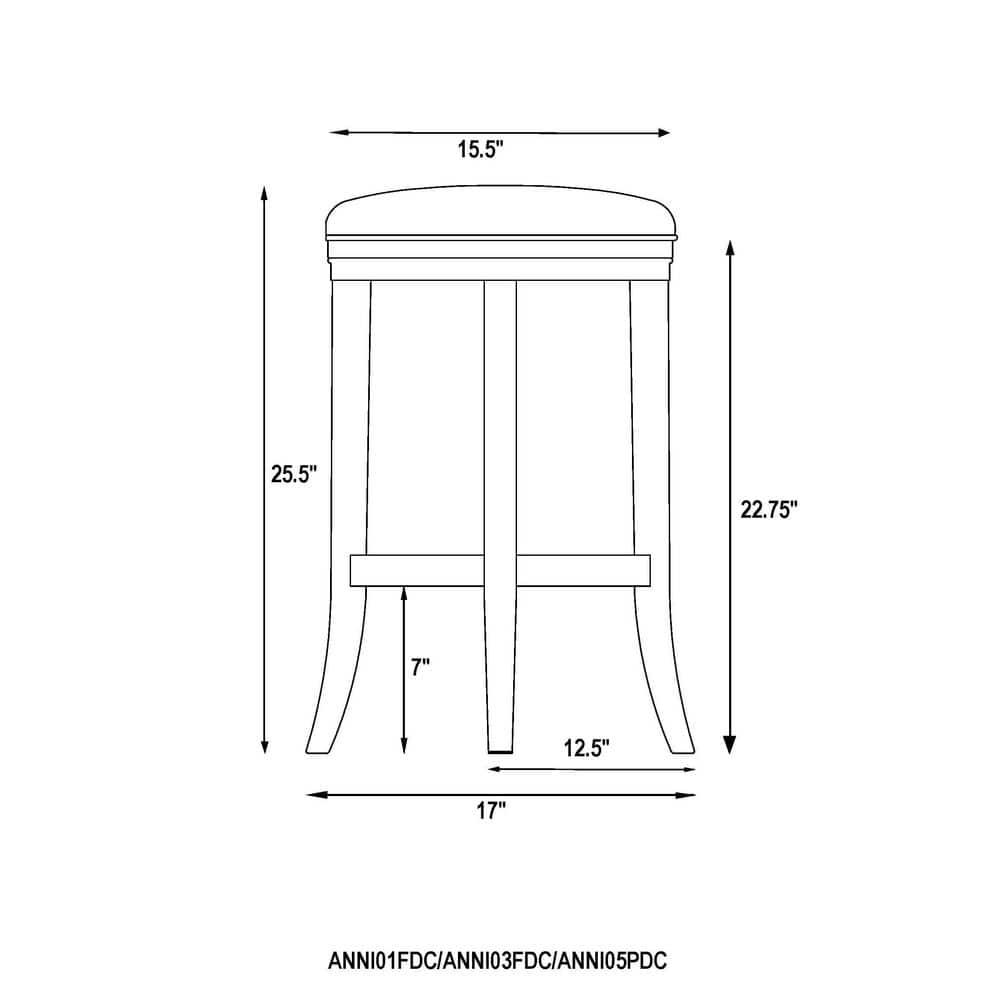 Natick Solid Rubber Wood Counter And Bar Stool