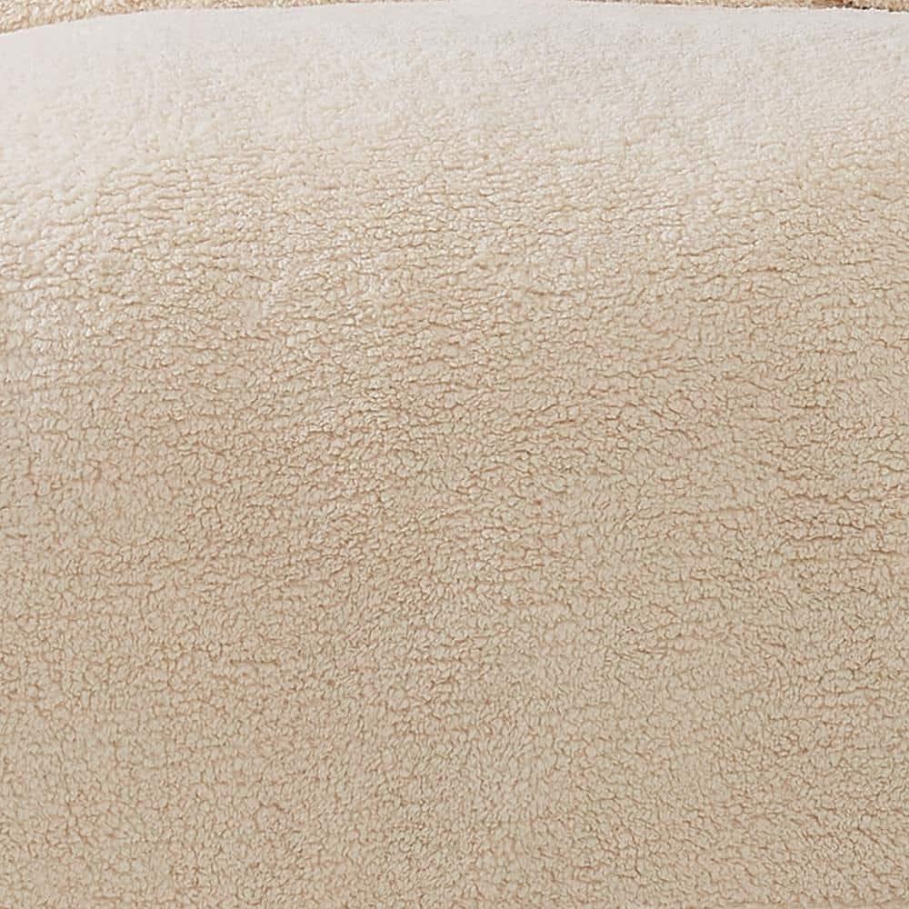 Brooklyn Loom Marshmallow Sherpa Ivory Throw Blanket 50 X 60"