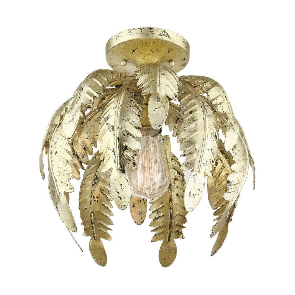 Livex Lighting - Acanthus - 1 Light Semi-Flush Mount in Coastal Style - 12.63