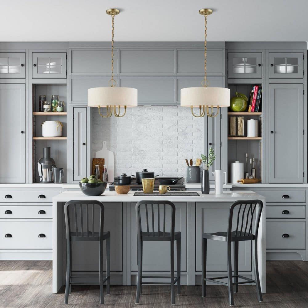 Livex Lighting Blossom 4 - Light Pendant in Antique Brass