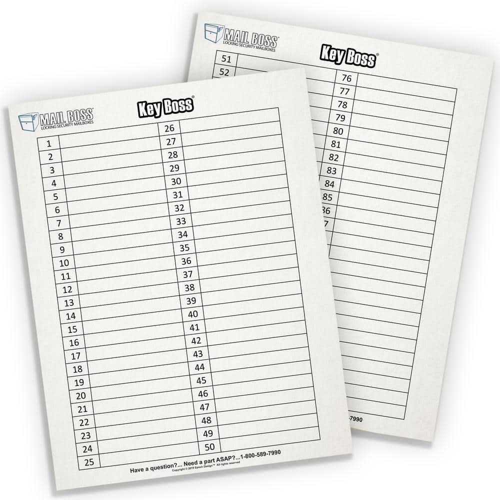 Mail Boss Key Boss Security Cabinet Drop Box with Lock