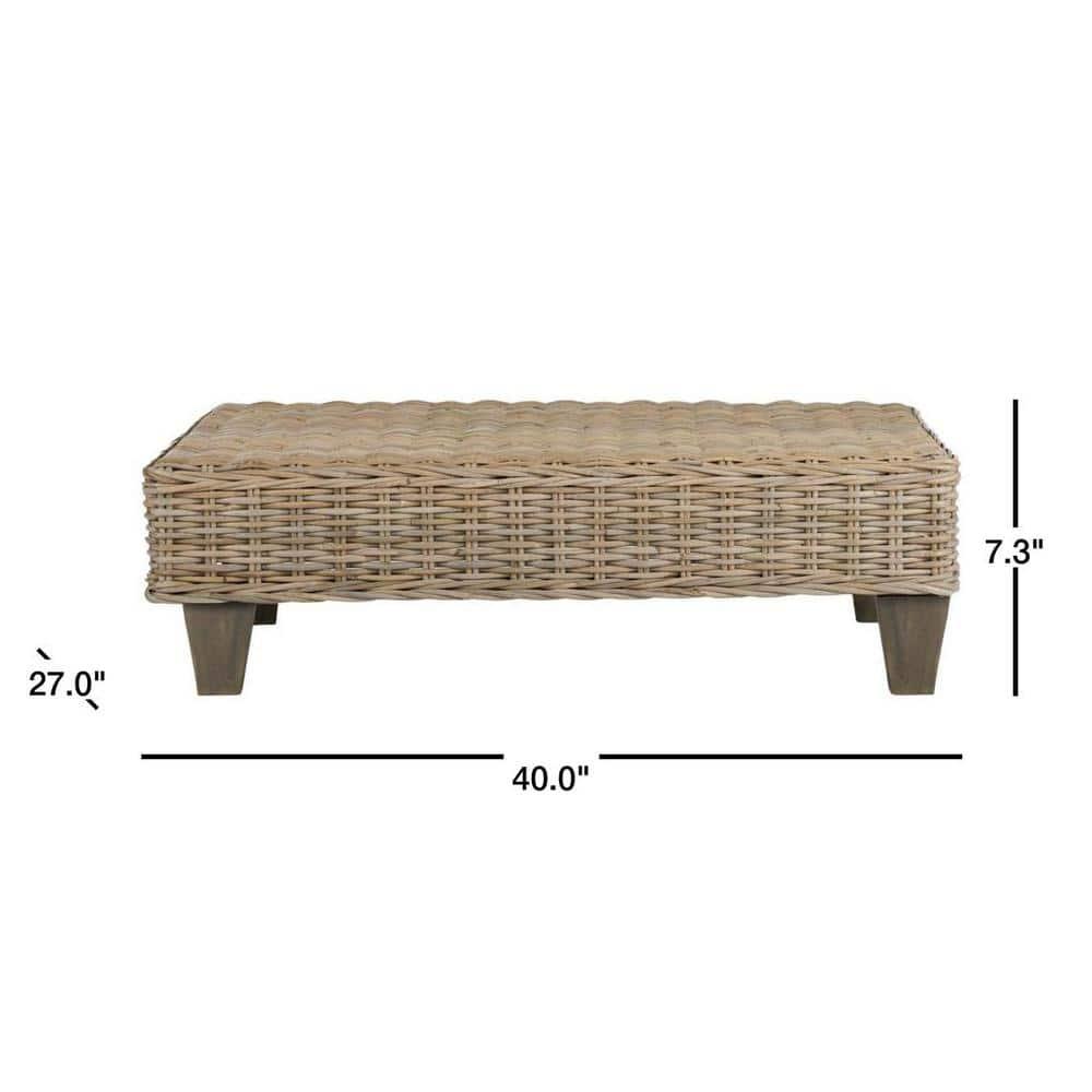 Leary Coffee Table - Natural Unfinished - Safavieh
