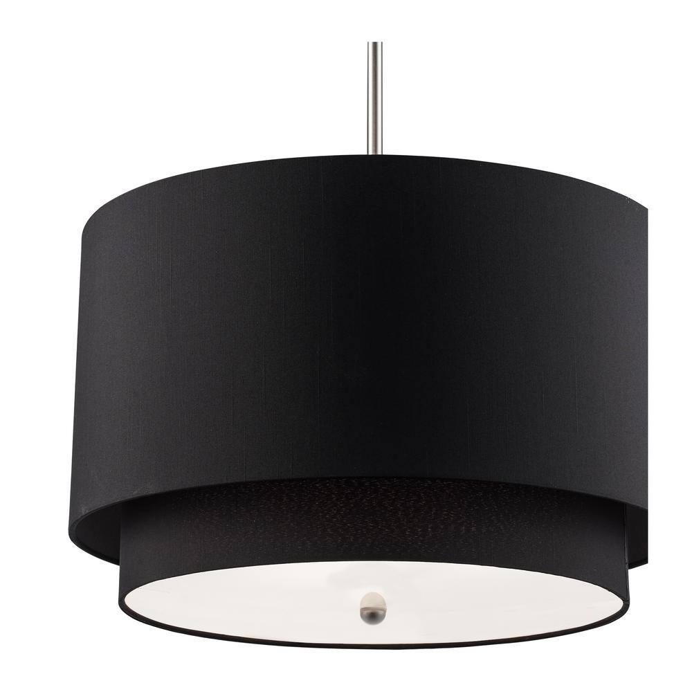 Trans Globe Lighting Pnd-802 Three Light Double Shade Pendant From The Young And Hip