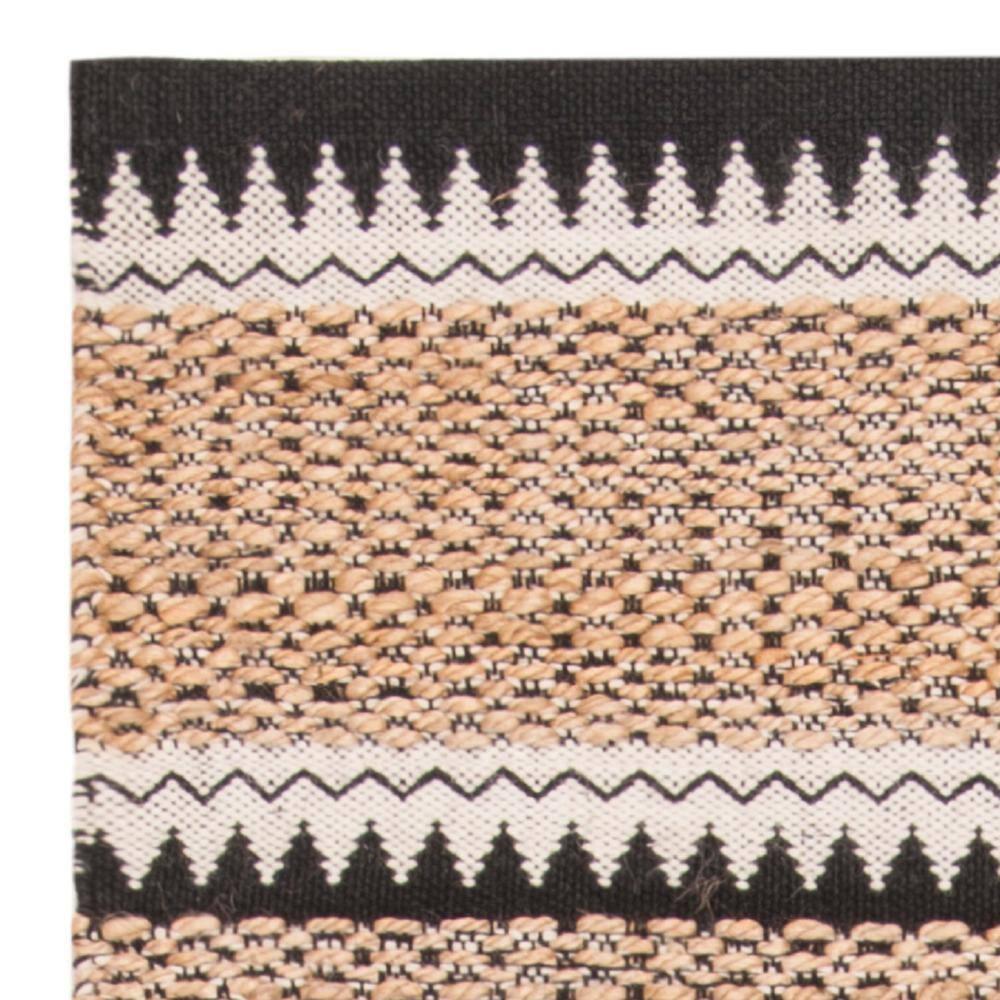 Natural Fiber NF874 Hand Woven Indoor Runner Rug - Natural/Black - 2'6"x8' - Safavieh.