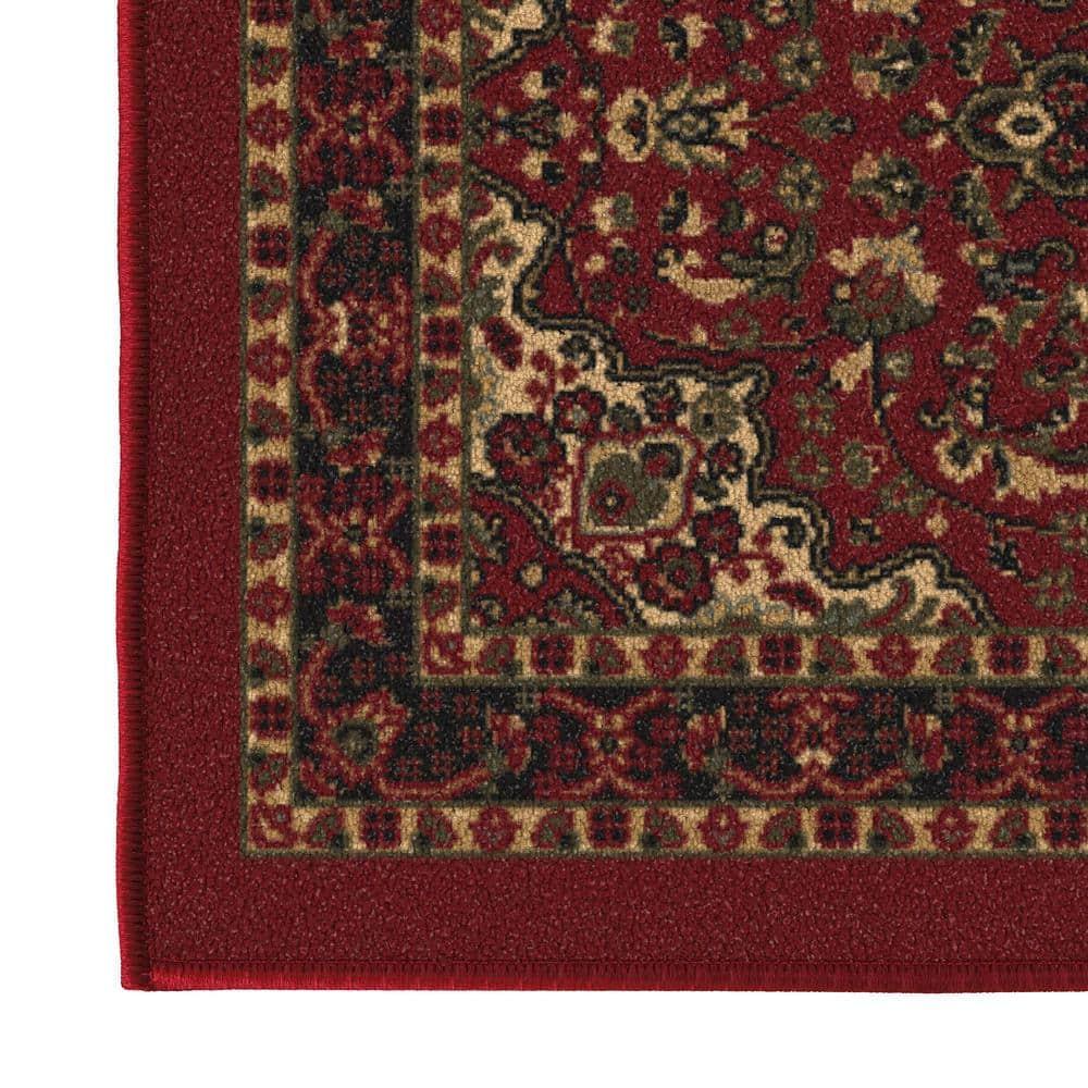 Ottohome Non-Slip Medallion Area Rug For Living Room, Hallway Runner, Entryway Rug, Seafoam Green