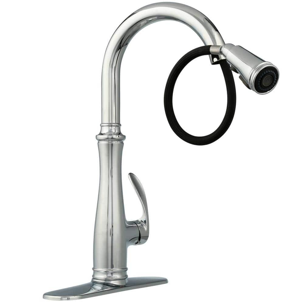 Bellera™ Pull Down Single Handle Kitchen Faucet with Handle and Supply Lines