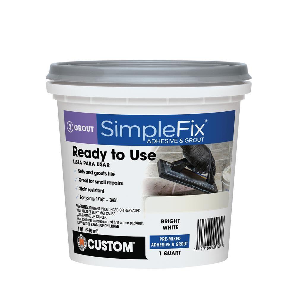 Custom Building Products SimpleFix Indoor White Grout 1 qt