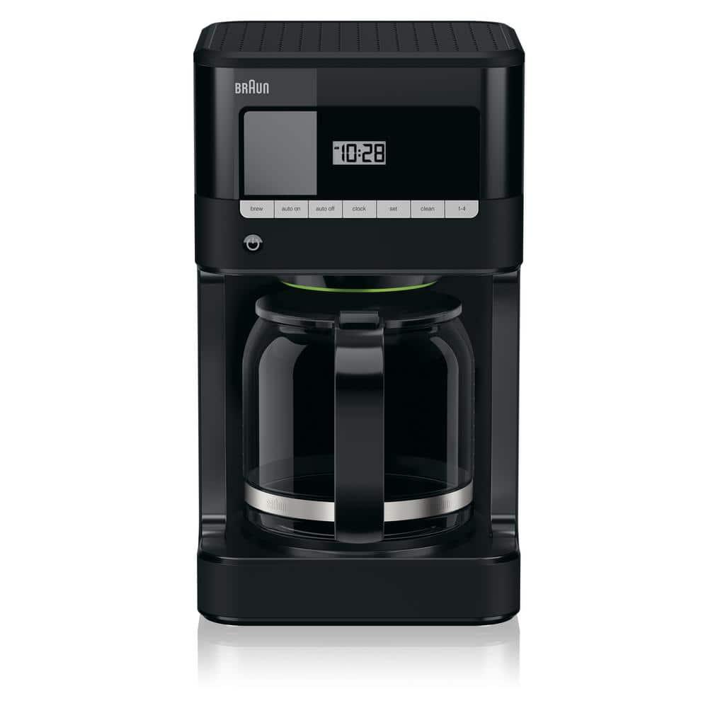 Braun KF7000BK Braun BrewSense 12-Cup Drip Coffee Maker with Brew Strength Selector and Glass Carafe