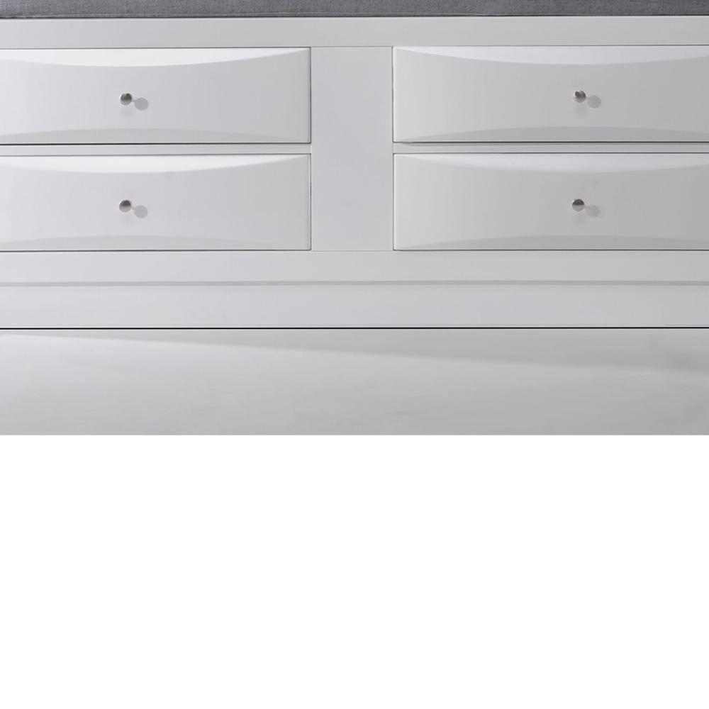 Acme Ireland Full Bed with Storage, White