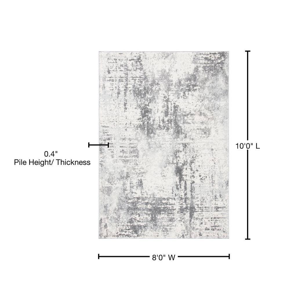 Tulum TUL232 Power Loomed Area Rug - Ivory/Charcoal - 8'x10' - Safavieh.
