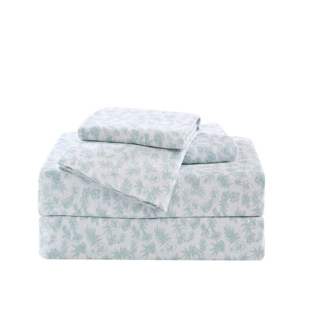 King Printed Pattern Sheet Set Hibiscus Bloom - Tommy Bahama