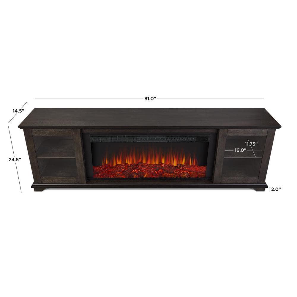 Real Flame Benjamin 81" Landscape TV Stand with Electric Fireplace by Real Flame