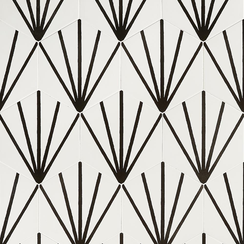 GeoHex Deco 8" Hexagon Matte Porcelain Floor and Wall Tile (9.03 Sq. Ft. / Case)